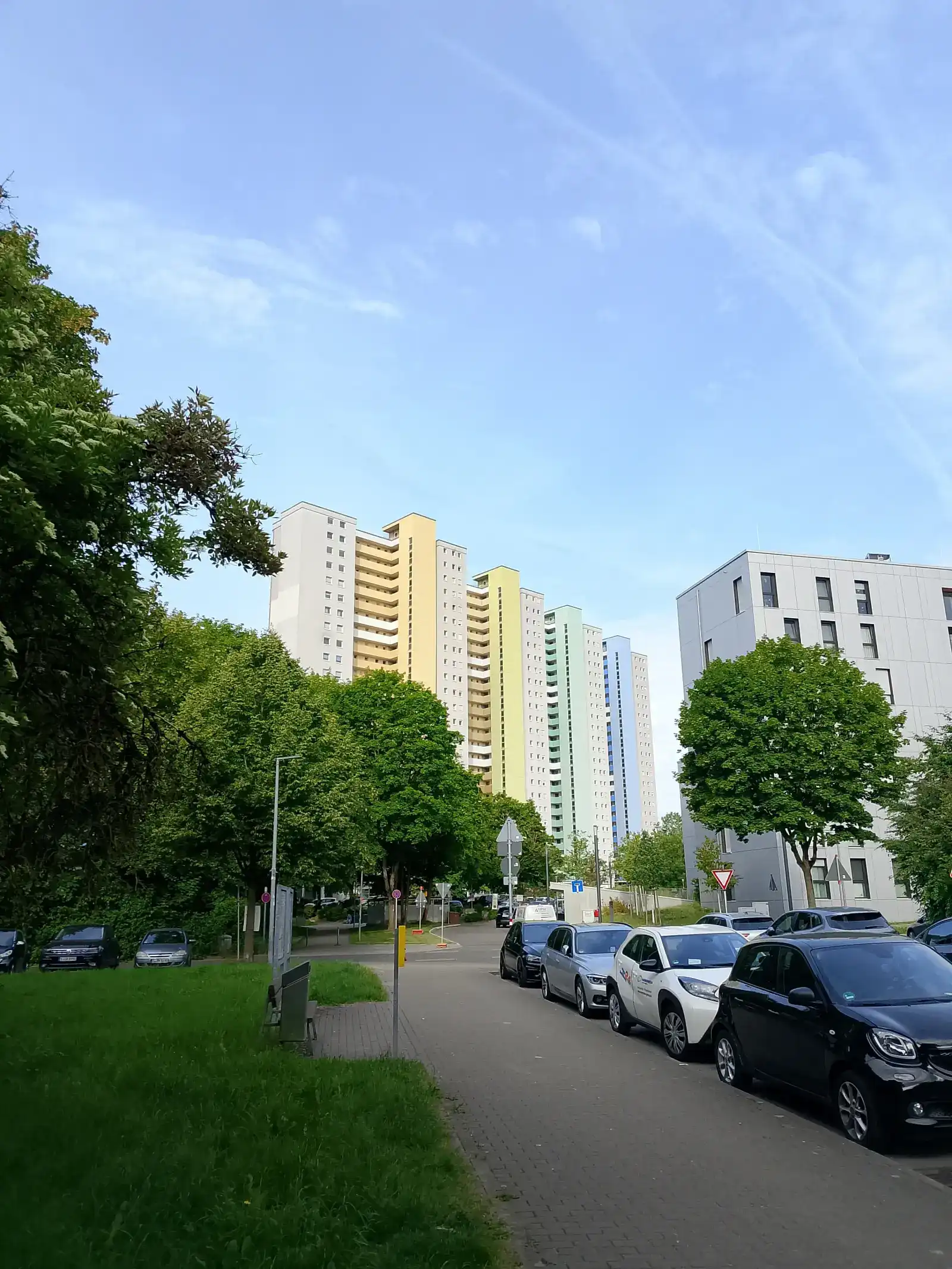 Wohnhochhäuser in Stuttgart-Freiberg
