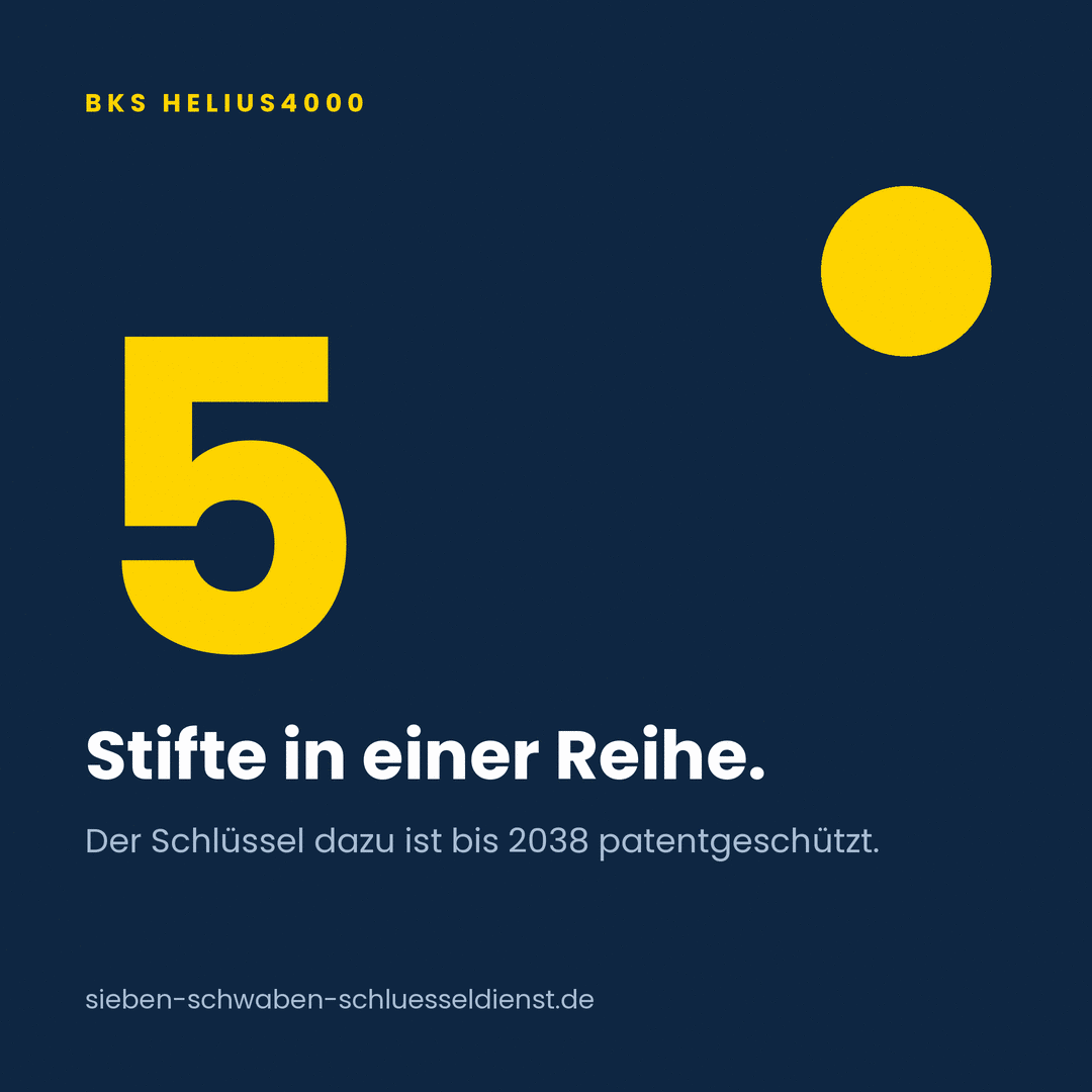 Der BKS helius4000 Schließzylinder im Überblick