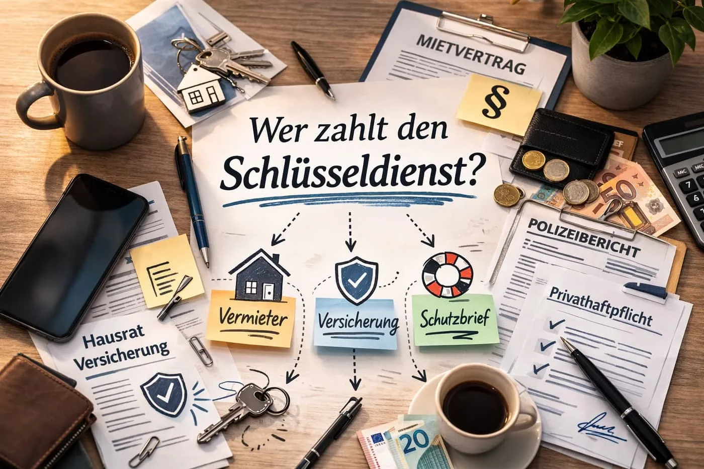 Wer zahlt den Schlüsseldienst